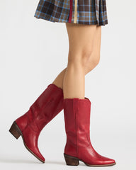 ALBANY RED LEATHER