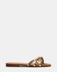 CALISSI TAUPE SUEDE RHINESTONES