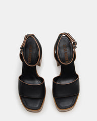 FLORIA BLACK LEATHER