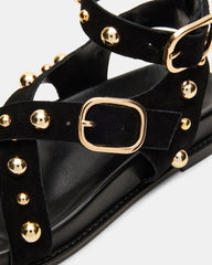 LINEAR BLACK SUEDE