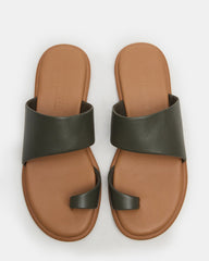 ZANI OLIVE LEATHER