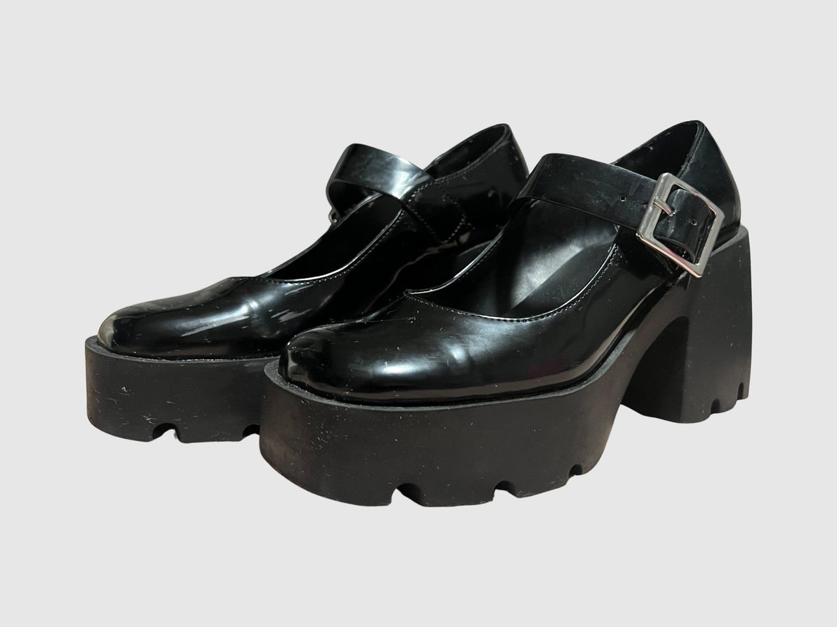 CHUNKY PLATFORM HEELS BLACK - SM REBOOTED