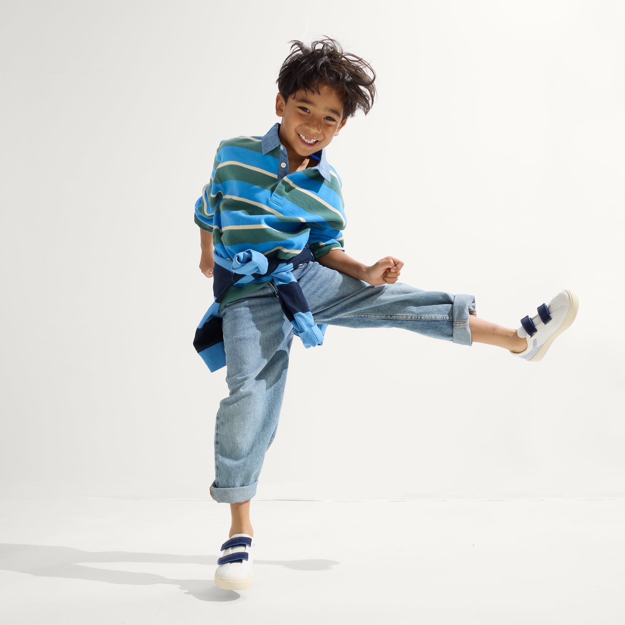 The Kids Strap Sneaker - Blue Raspberry