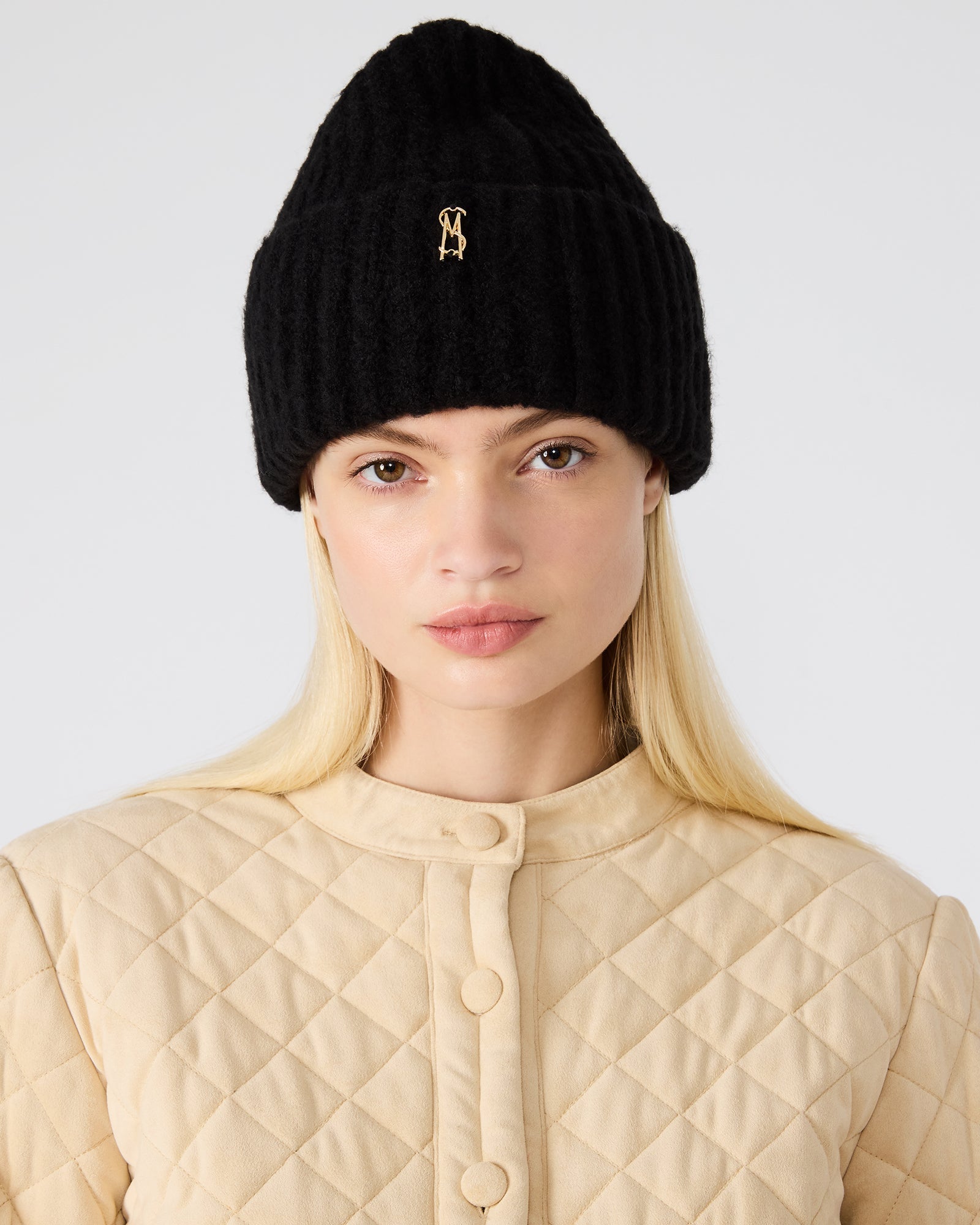 LOGO BEANIE BLACK