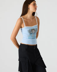 LOVE GOLDIE TANK SURF BLUE