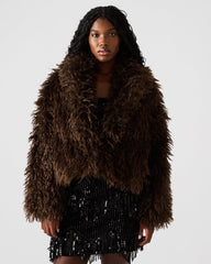 INAYA COAT DARK ESPRESSO