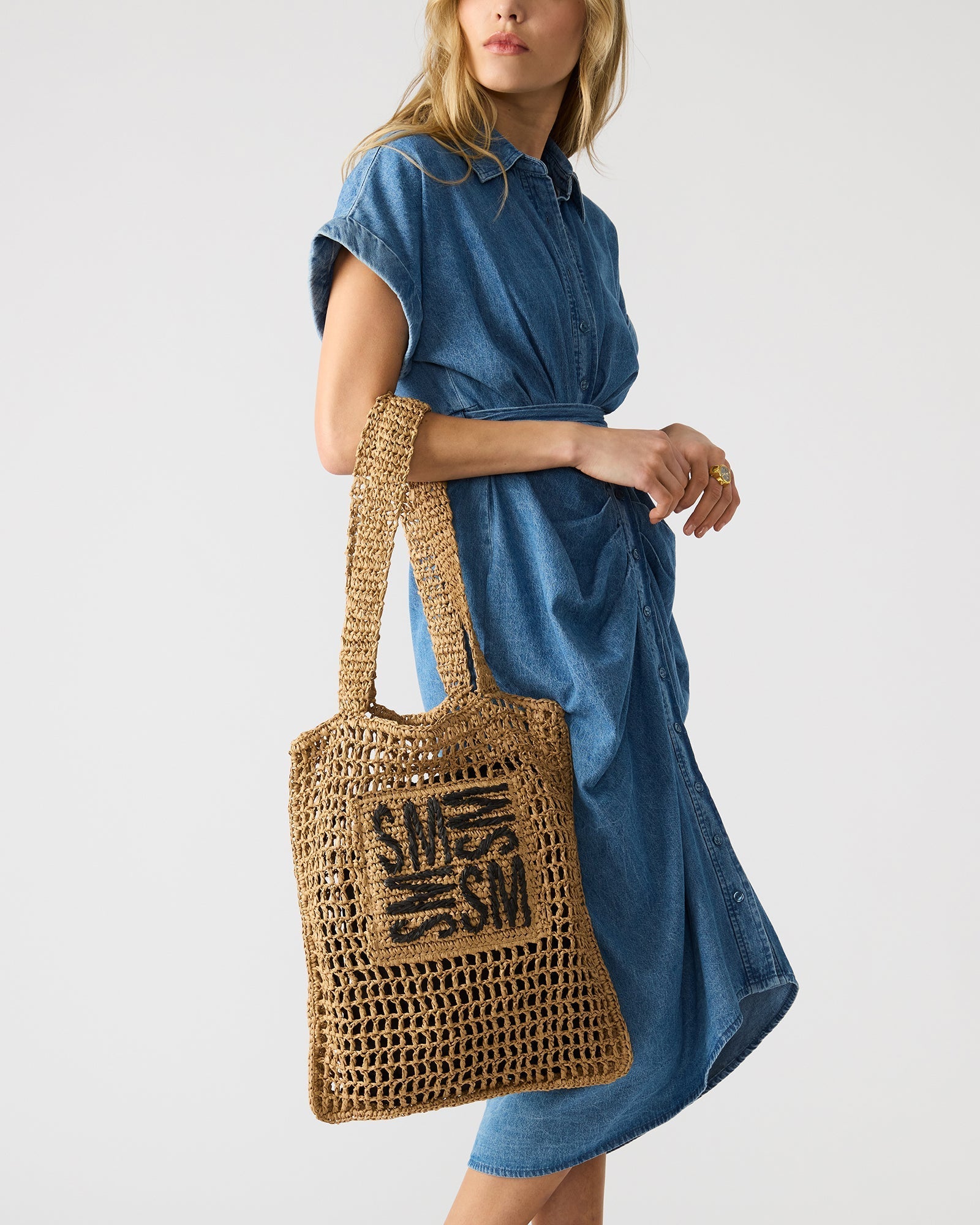 BLOCK BAG NATURAL