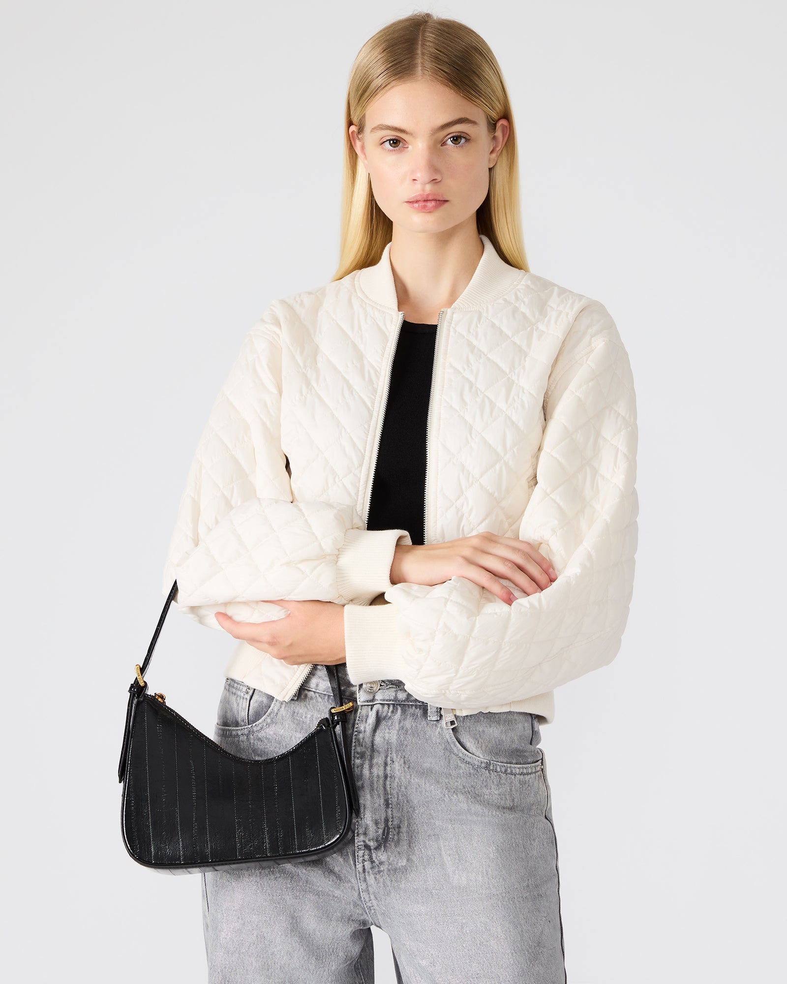 SMITH BAG BLACK EEL