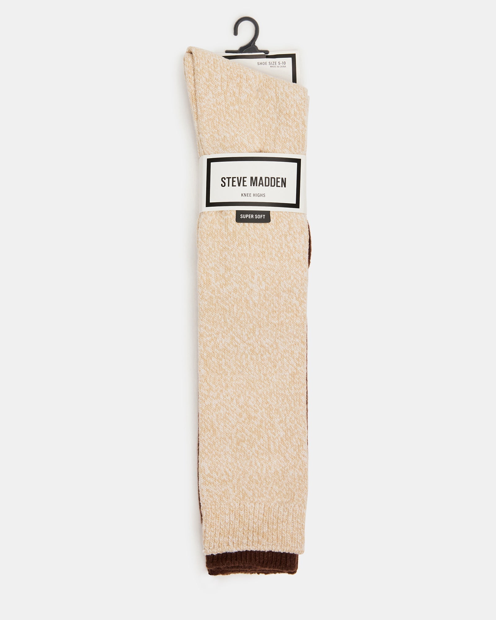 FALL 2 PACK MARLED KNEE HIGH SOCKS TAN