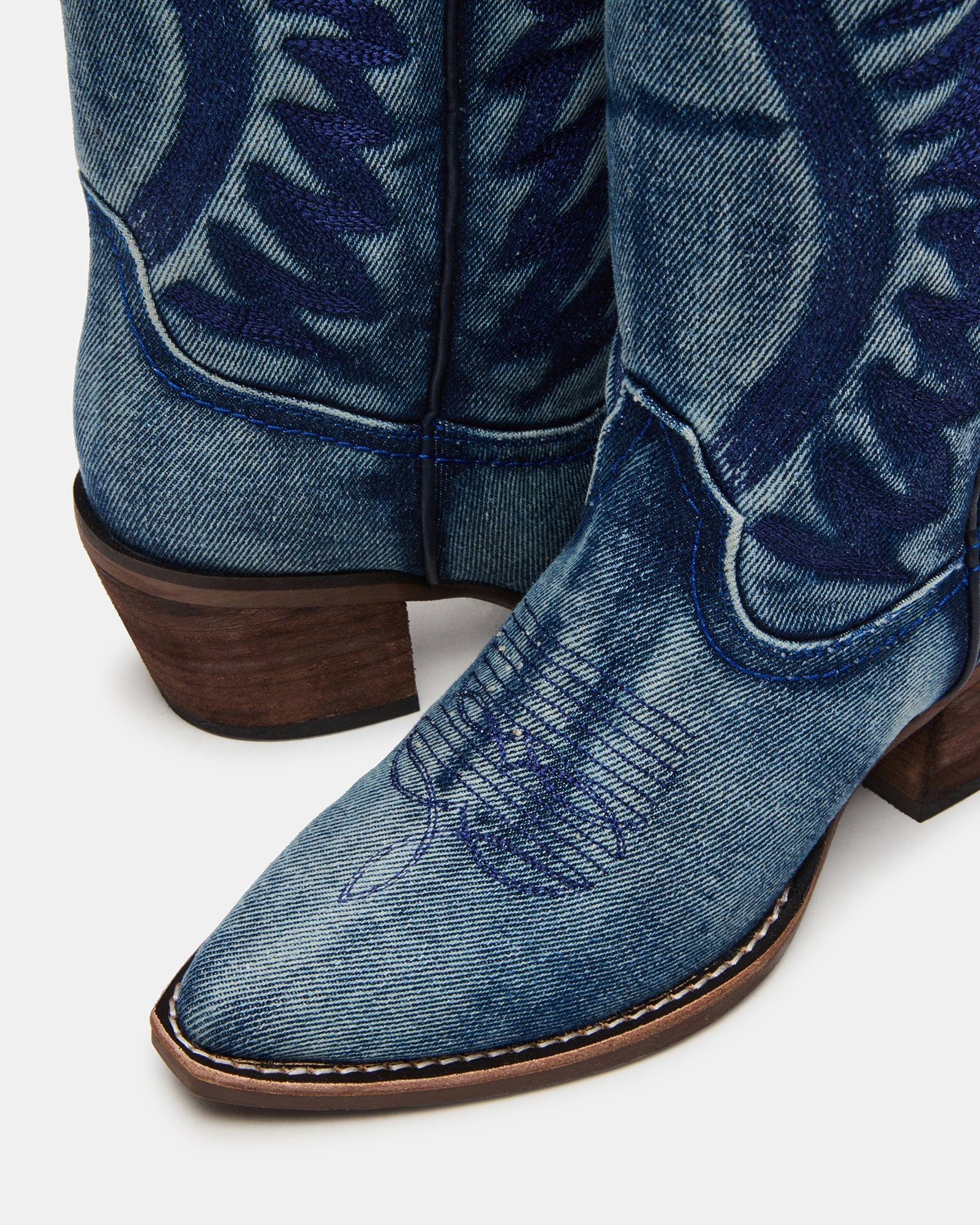 ALBANY DENIM FABRIC WIDE CALF