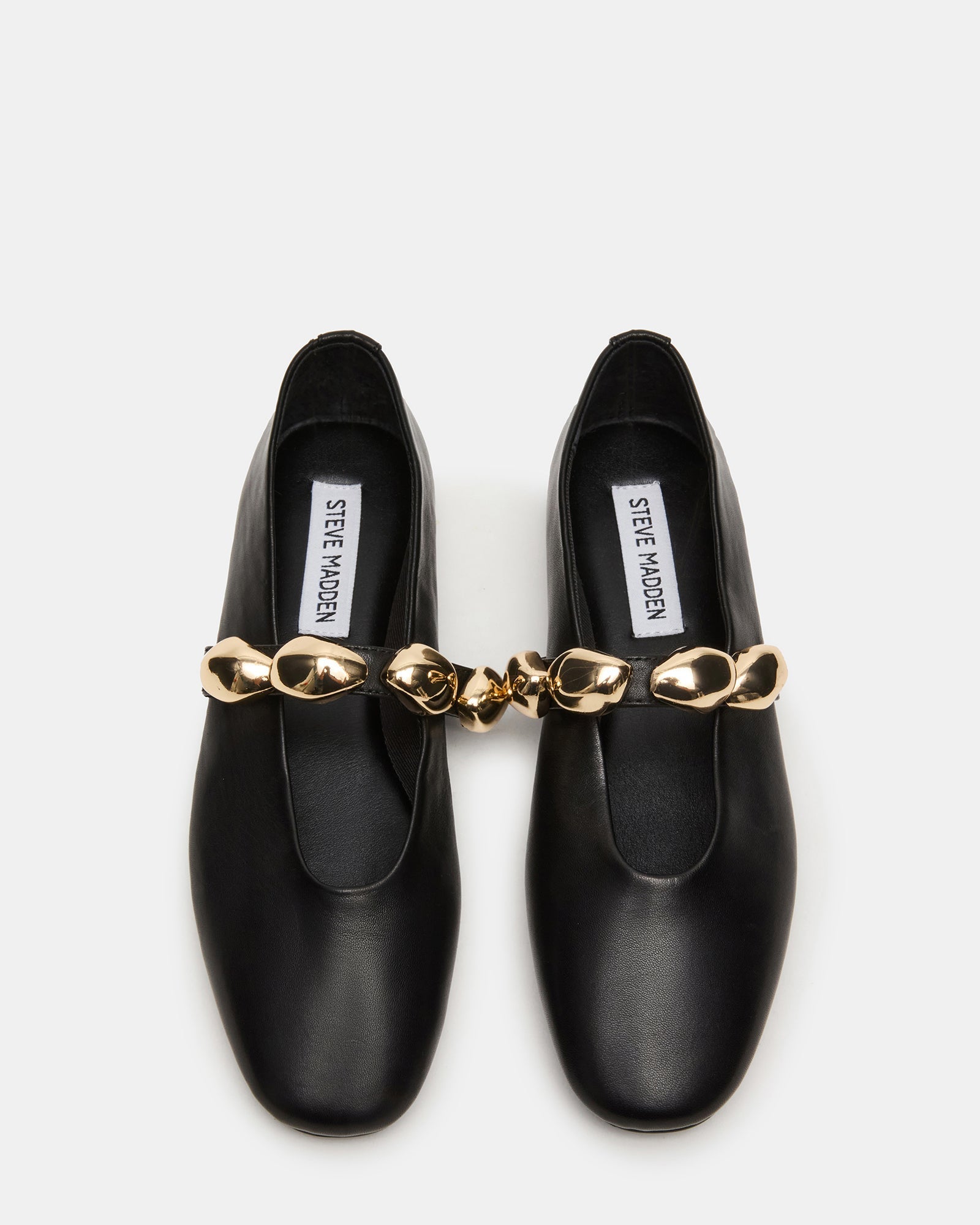 POPPIN BLACK LEATHER