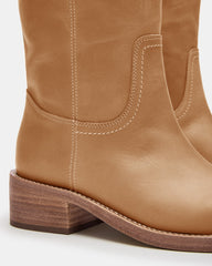 RIGGS BANANA LEATHER WIDE CALF