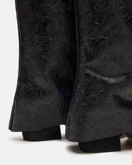 SORVINO EMBOSSED BLACK LEATHER - SM REBOOTED