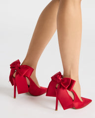 TEACUP RED SATIN
